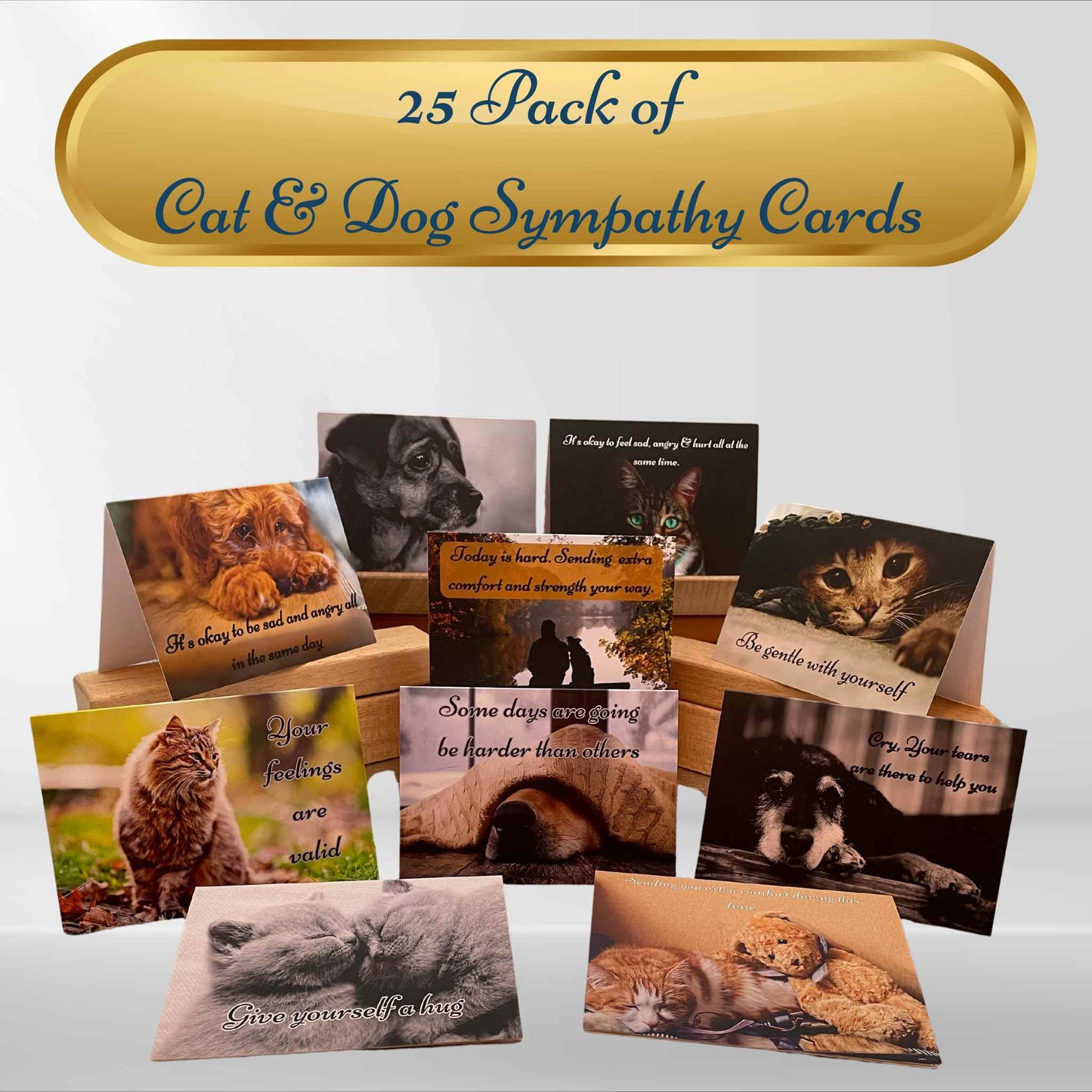 Pet Loss Greeting Cards Customizable (Pack of 25)