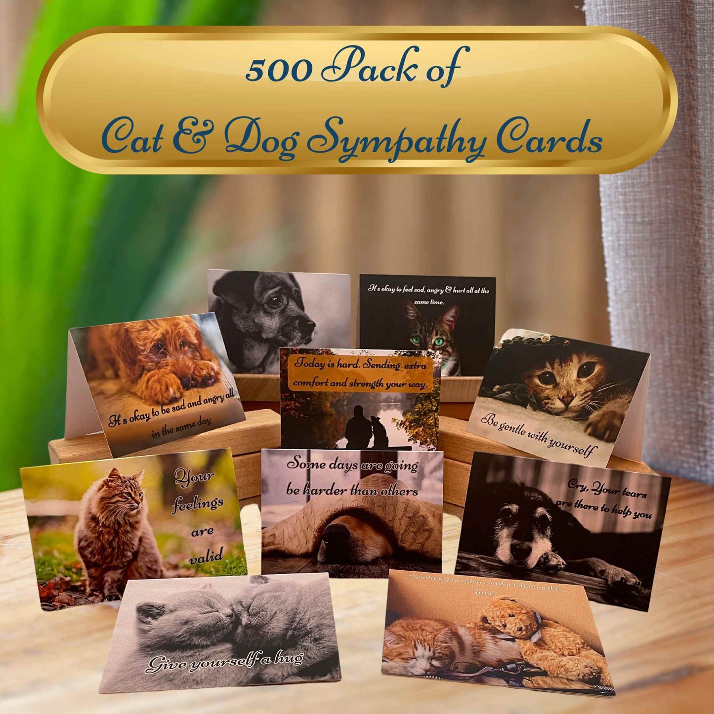 Pet Loss Greeting Cards Customizable (Pack of 500)