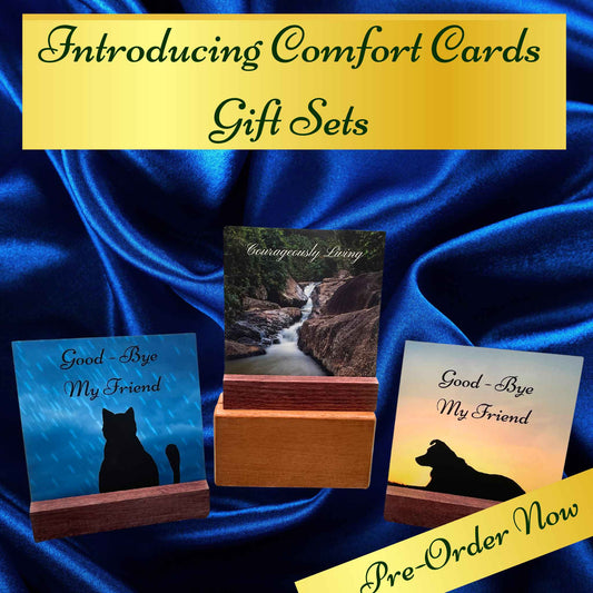 BUSINESS Comfort Card Gift Sets for Loved Ones and Pet Loss (12 Sets)