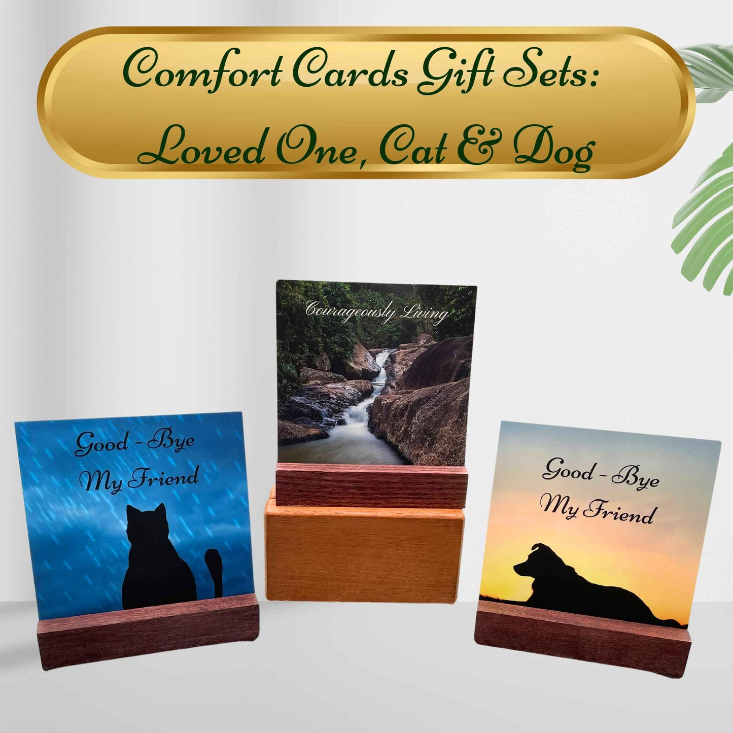 BUSINESS Comfort Card Gift Sets for Loved Ones and Pet Loss (12 Sets)