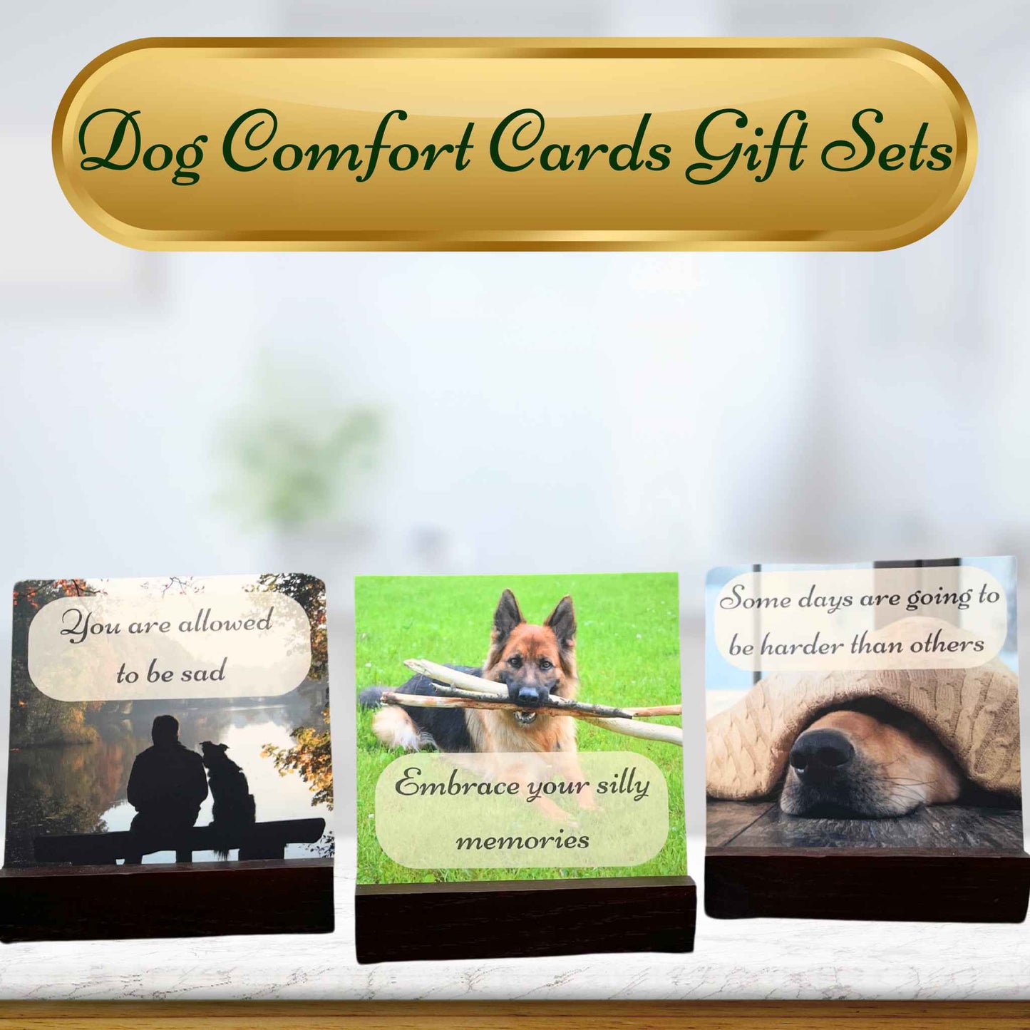 BUSINESS Comfort Card Gift Sets for Dog Loss (12 Sets)