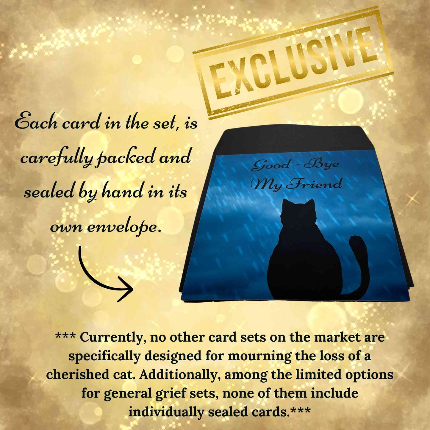 Comfort Card Gift Sets for the Loss of a Beloved Cat