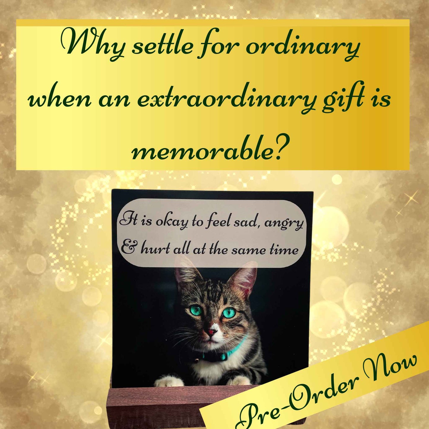 WHOLESALE Comfort Card Gift Sets for the Loss of a Beloved Cat (6 Units)